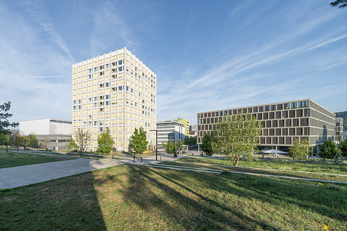 A photograph of the SECURNITE Headquarters in Windisch, Switzerland taken from the outside.